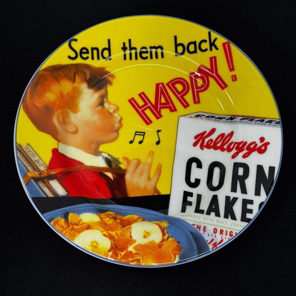 Kellogg's 100th Anniversary Corn Flakes Plate 2005 Dishwasher Safe